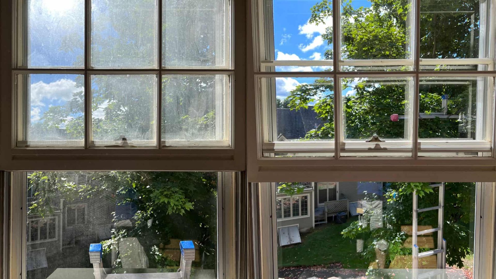 Storm Window Cleaning