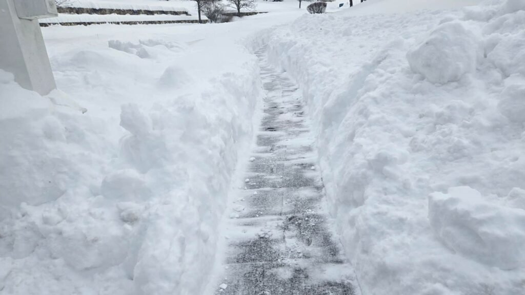 Snow Removal Walkway