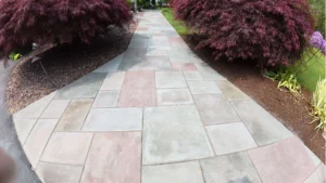 sand poly walkway after